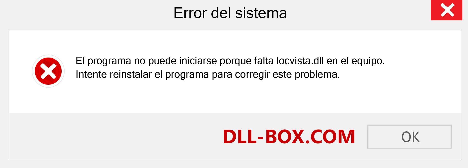 ¿Falta el archivo locvista.dll ?. Descargar para Windows 7, 8, 10 - Corregir locvista dll Missing Error en Windows, fotos, imágenes