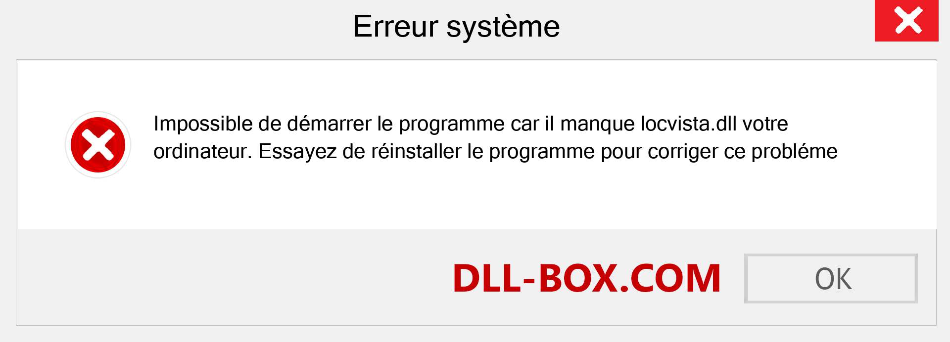 Le fichier locvista.dll est manquant ?. Télécharger pour Windows 7, 8, 10 - Correction de l'erreur manquante locvista dll sur Windows, photos, images